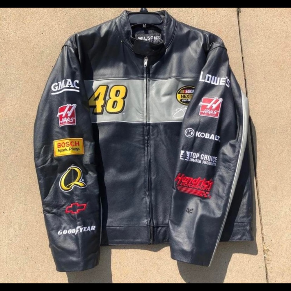 LEATHER NASCAR JACKET